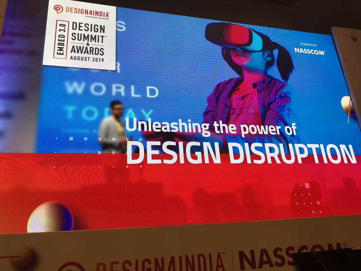 2nd day of design summit design4india!! Let’s go #embed2019 #designsummit #design4india #designdisruption