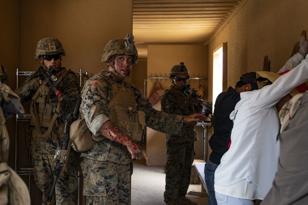 MCB_Hawaii's tweet photo. KMREX2019 - Bougainville I 

U.S. Marines with 1st Battalion, 3d Marine Regiment and Indonesian Korps Marinir conduct exercise Bougainville I, Marine Corps Training Area Bellows.
#Bougainville #KORMAR #MCTAB #MOUT #Partnership #KorpsMarinir #KMREX2019 

https://t.co/DSfq7Kc7zv https://t.co/ykdqhAEfUA