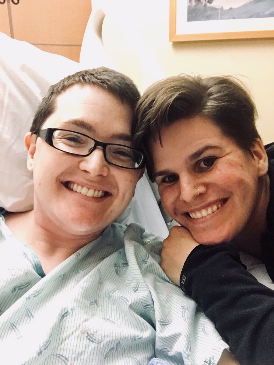 zalsoa's tweet photo. Yeaaaahhhh spending the night in the hospital with one of my favorite people after successful surgery! This time not emergency surgery! Yay! #queercommunity #weareallexes #inthebestway #yay https://t.co/LAFvdKw0fa