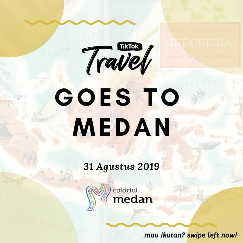 pemko_medan's tweet photo. Colorful Medan.. Ahooi 
.
Tik-Tok Travel
Goes to Medan

Ayoo anak medan... 
ikuti TikTok Challenge khusus  #COLORFULMEDAN ...

Buat video tiktok terbaikmu dan tunjukan hal-hal yang " MEDAN BANGET " dengan stiker khusus "INDONESIA BANGET"... https://t.co/q9N40eWgUO