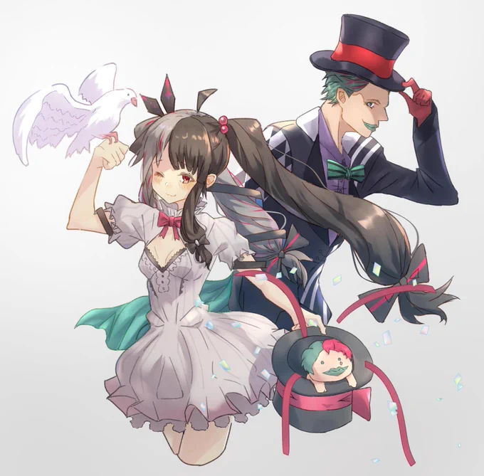 奇術と道化
#れなの鳥っくあーと #ジョー設展 