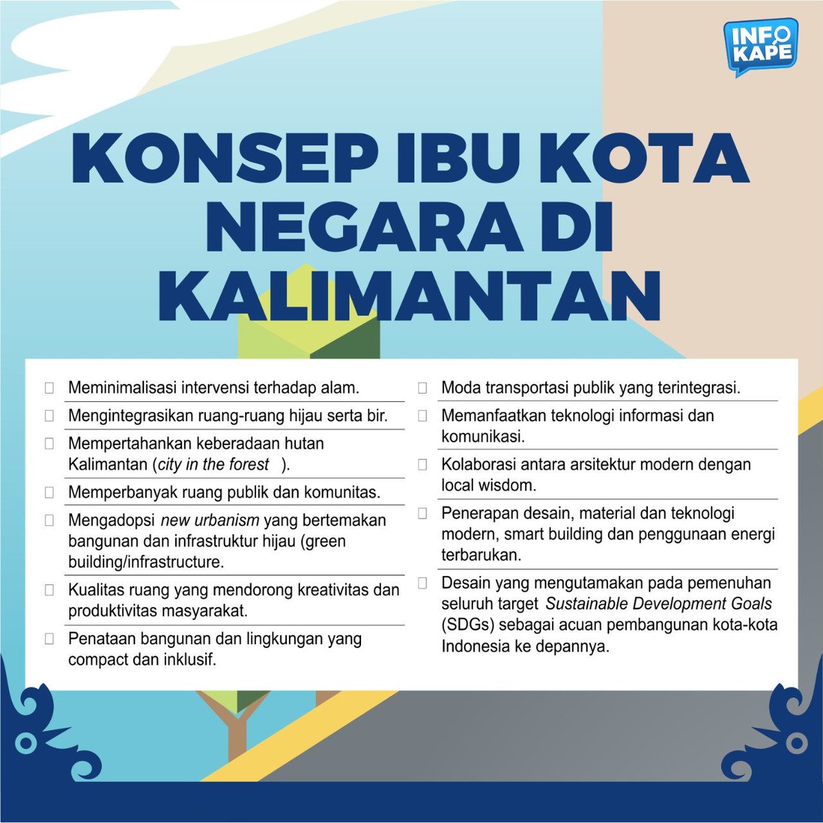 Hanya dalam hitungan jam. Provinsi Kaltim menyandang status ibu kota negara yang dinanti publik. Tibatiba, Presiden Joko Widodo membantah pernyataan menterinya sendiri. Ngomong-ngomong, ini konsep Ibukota negara di Kalimantan nantinya.
