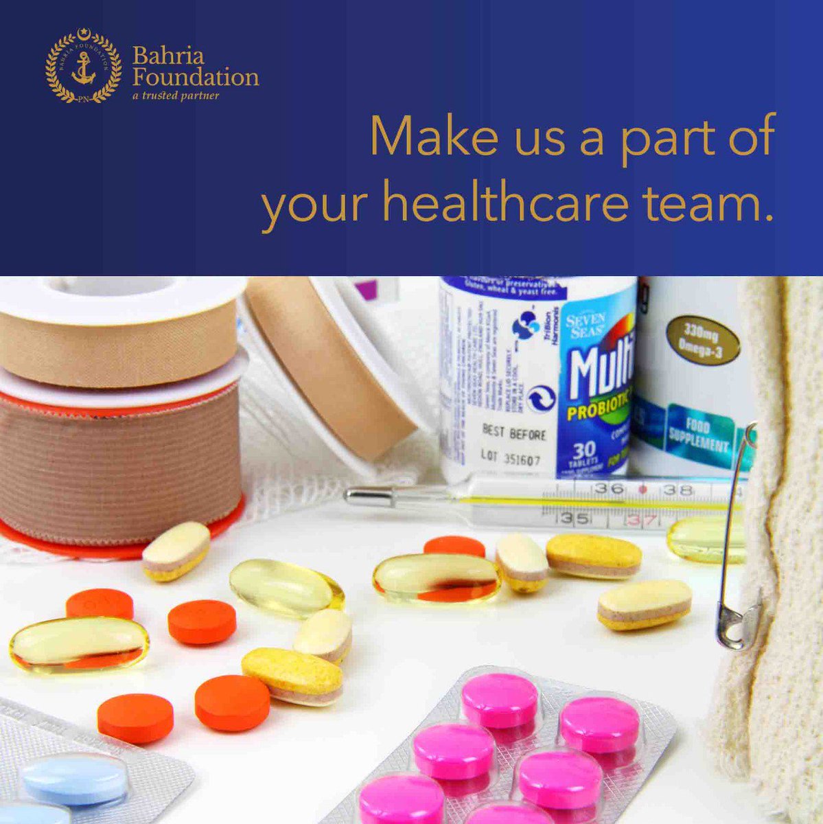 BahriaFDN's tweet photo. Bahria Pharmacy is fully equipped to supply medicines from medical stores to hospitals. Major clients include Naval hospitals, government/ semi government hospitals and Corporate sectors. #BahriaFoundation #BahriaPharmacies #BahriaRetailers #Bahria https://t.co/6SlDmAFuqr