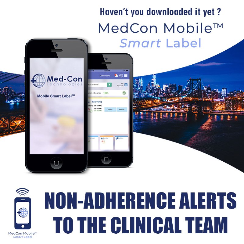 MedconMobileApp's tweet photo. @MedconMobileApp is a breakthrough in Clinical Trial #Medication Adherence.
For more info visit: https://t.co/0SiZXB2X7G
#Prescription #Pills #Pharmacy #HealthCare #BabyBoomers #SeniorLiving #Elderly #AgedCare #MedicationManager #ChronicIllness #MedSked #MedConMobile #MobileApp https://t.co/iRAr40OYI3