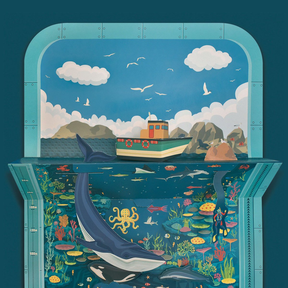 Clockwork_news's tweet photo. Take a deep dive into learning! 
Coming this September; discover incredible ocean facts and create awesome artwork with our Deep Blue Seascape! 
A beautiful wall-chart on one-side, and a brilliant board game on the other!

#papercraft #oceanwildlife #clockworksoldier #activities https://t.co/qZMWbS729u