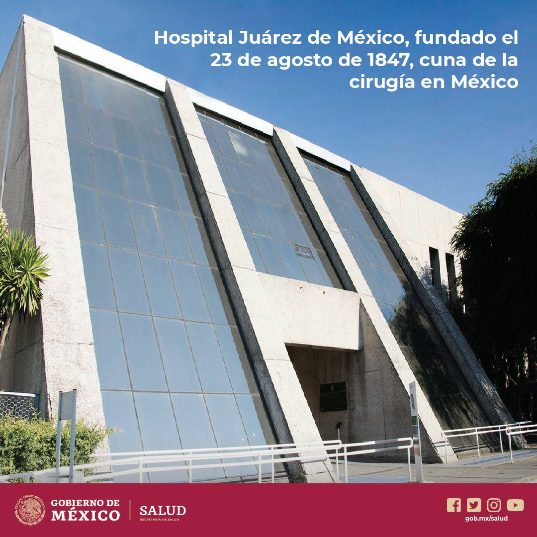 HospitalJuarezM's tweet image. El Hospital Juárez de México es cuna de la cirugía en nuestro país y hoy cumple 172 años de cuidar de la salud de los mexicanos #HJM172Años