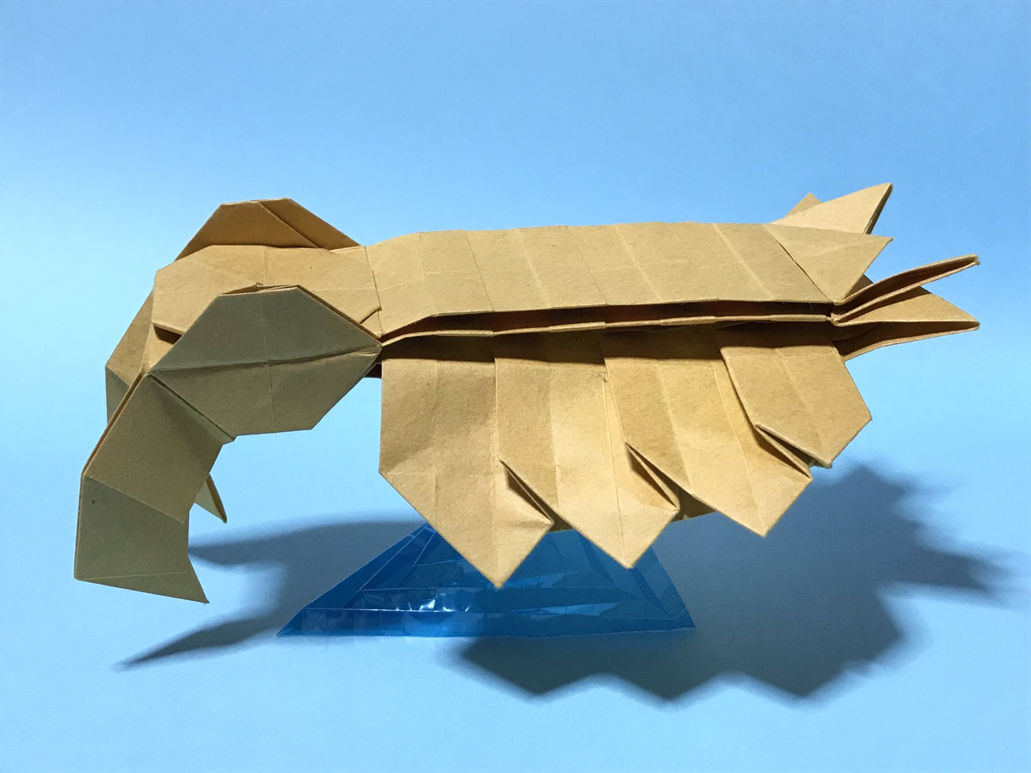 まつもとかずや 折り紙 折り紙作品 Origami アノマロカリス ちびおりシリーズ Chibiori Series Anomalocaris