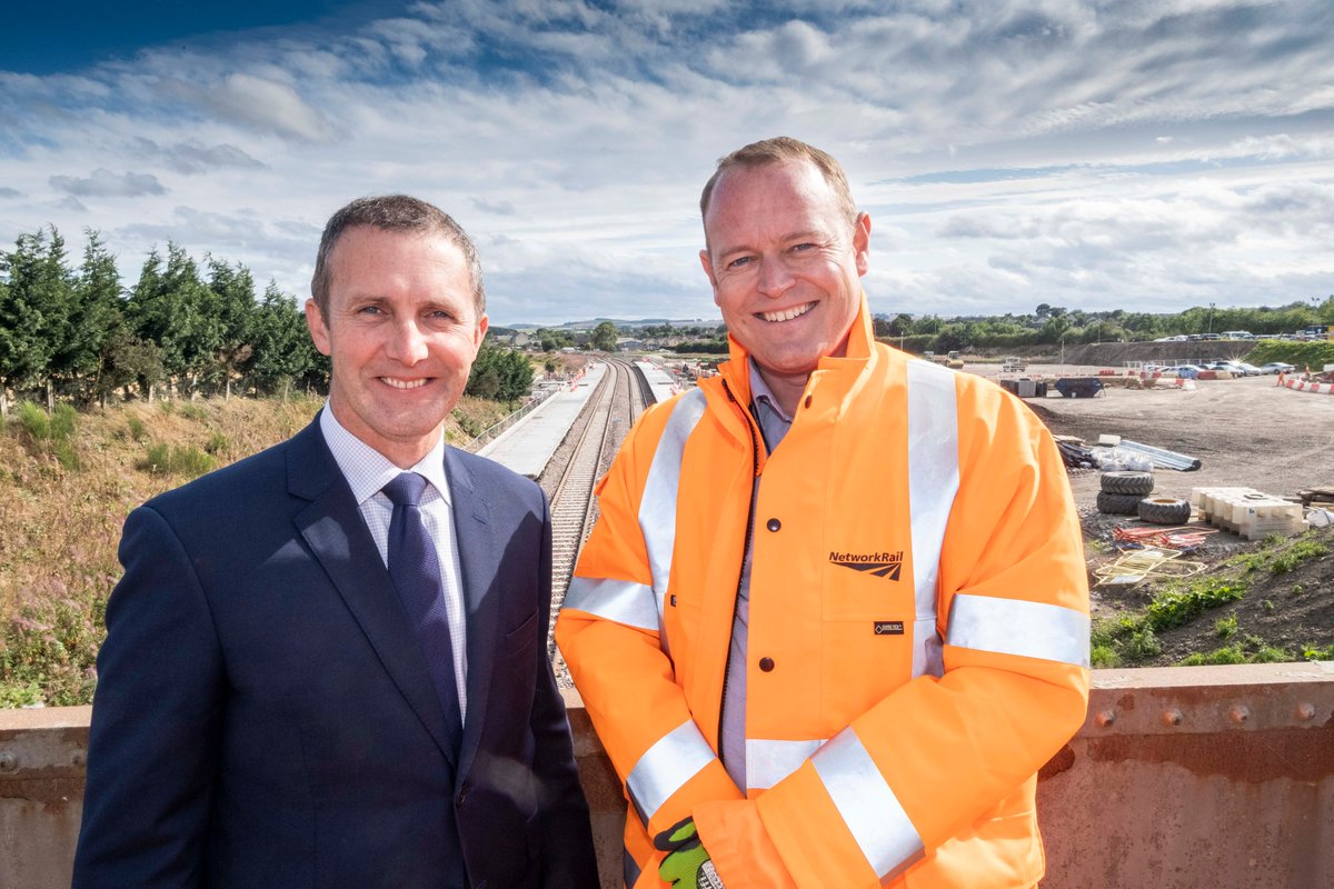 📰 Great to have Cabinet Secretary, <a href="/MathesonMichael/">Michael Matheson MSP</a> visit the site of the new #Kintore station yesterday alongside <a href="/AlexHynes/">Alex Hynes</a> &amp; <a href="/NetworkRailA2I/">Network Rail A2I</a> colleagues!