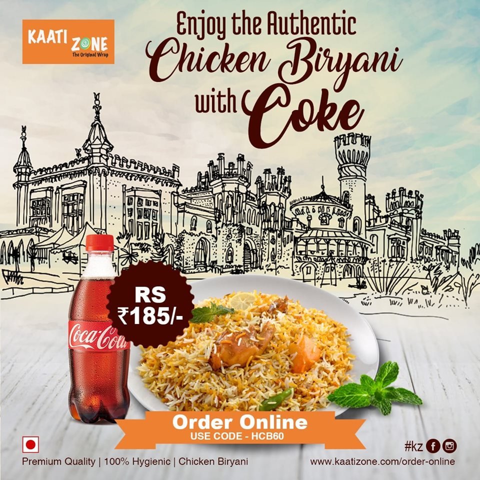 ZoneKaati's tweet photo. Enjoy the authentic chicken Biryani with coke 
Call us at: +91-7676974974
Order online: https://t.co/X8gPFBtWo3
#KaatiZone #kaatizonebangalore #foodgasm #foodlove #food #bangalore #isg #instagram #lightfood #lightfoodway #lightfooddelights #roll #deliciousfood #hygienefood https://t.co/lVFzBq8JBf