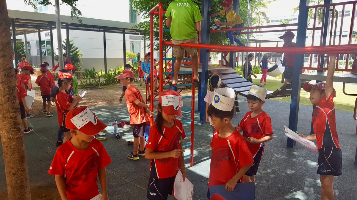KellysPYPClass's tweet photo. Taking our job as 'Private Investigraders' VERY seriously @ISPPCambodia G1 #DetectiveDonuts were out in full force spotting #healthyeating #healthychoices in the playground today ~ integrating maths to collect data & using #thinkingroutine see-think-wonder to collate our findings https://t.co/9rckEeWMBv