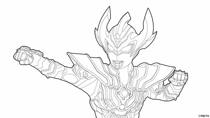 印刷可能 塗り絵 ウルトラマン デザイン文具