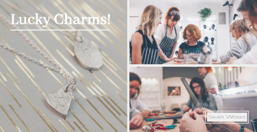 SilverWorks2's tweet image. Make your own silver charm with initials.
Learn how to cut the chosen shape of your charm, file it and initial it, pierce a hole in it ready to be worn as a necklace or charm.
#irishdesign #visitdublin
silverworks.ie/pages/book-now