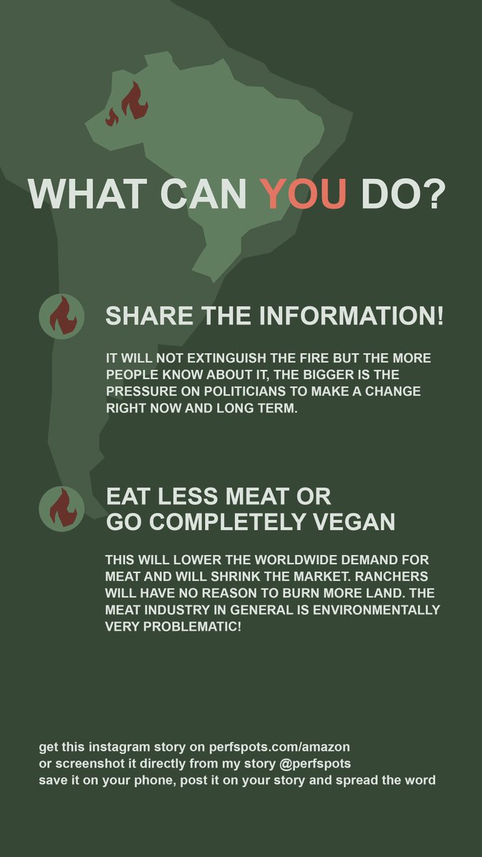 perfspots's tweet photo. We put our energy in so many meaningless things and often discuss meaningless stuff. For once this is a case were you can make an actual impact by simply sharing this information. jump on that retweet button!! #prayforamazonia #amazonie #AmazonFire #AmazonFires https://t.co/NDypAWfvb1