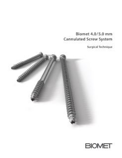 TheOrthoScrub's tweet image. Has anyone used the #Biomet 6.5/8.0 mm #Cannulated #Screw System ? What are your thoughts ?
