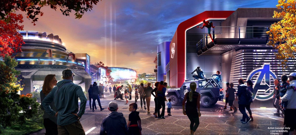 DLPNews's tweet photo. Je suis fière d’annoncer que la nouvelle zone thématique et immersive dédiée à Marvel arrivant bientôt au Parc Walt Disney Studios s’appellera Avengers Campus ! Restez connectés pour plus de détails sur Marvel à Disneyland Paris lors de la D23 Expo 2019 ce dimanche. N. Rafalski https://t.co/p7zWKgu8DI