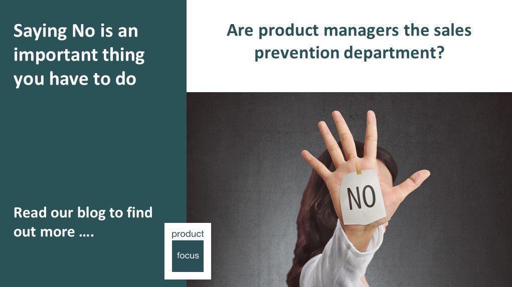 It’s OK to say No. To find out more read our blog bit.ly/2ydemau #productmanagement #prodmgmt