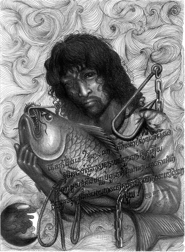 "Do you know who I am and who you are? I do not want to be your slave anymore. One day I will stop you from trafficking people in this world." 
- PRUM VANNAK ANAN, The Dead Eye and the Deep Blue Sea
#DeadEyeDeepBlueSea #RememberSlavery