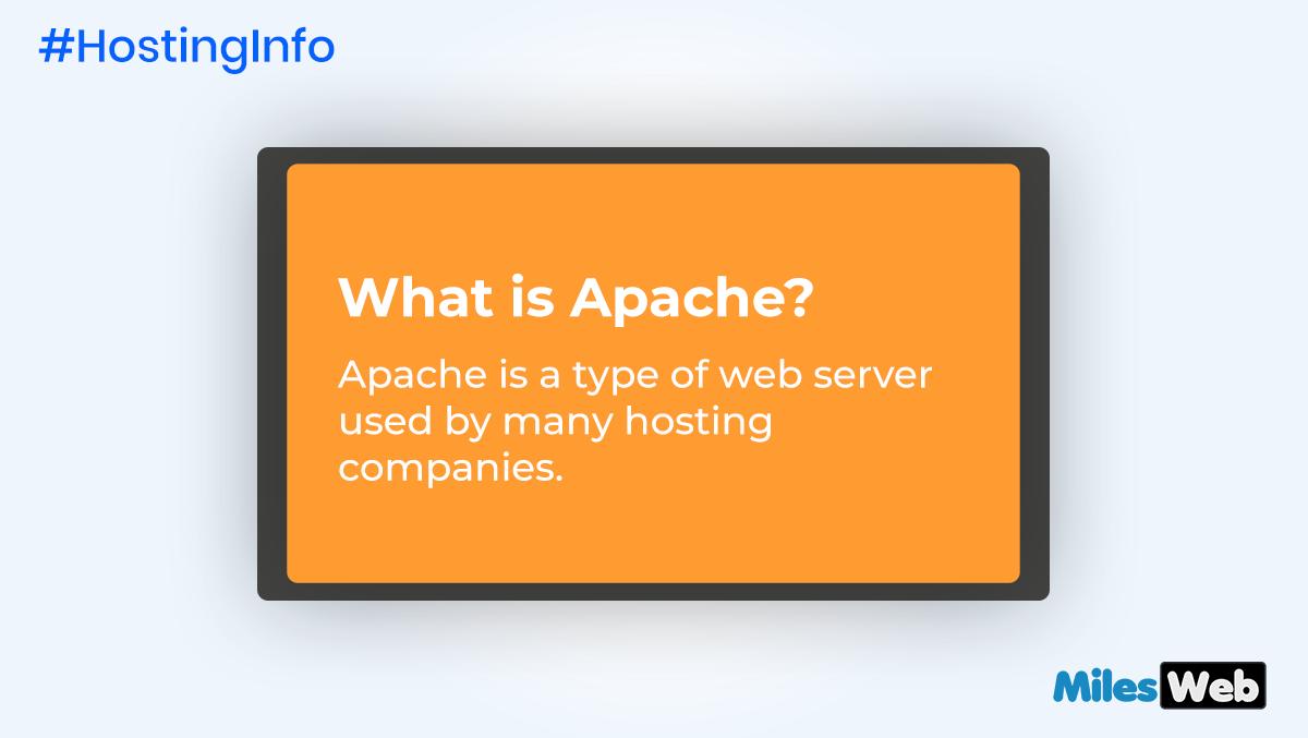 MilesWeb's tweet image. Apache is a fast, reliable and secure software that is available for free. It can be customized to meet the needs of different environments by using extensions and modules. #Apache #HostingInfo #ApacheServer