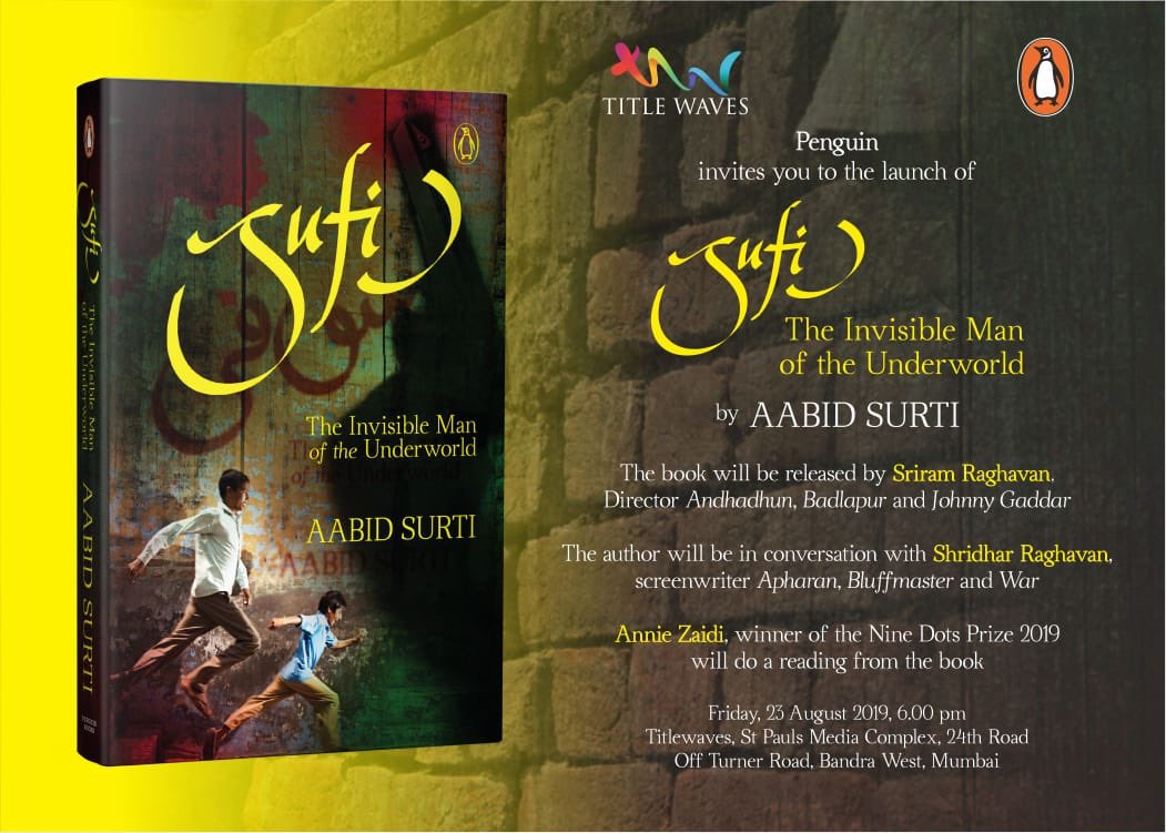 Sufi is insanely exciting - Shantaram meets Dickens - a dual memoir of two boys growing up in 1930s-60s Bombay where Mastaan & Vardha are new entrants, Dawood is a teen. Join author Aabid Surti, Sriram, Annie Zaidi & me this evening case free - if not do read Sufi, it's deadly👍