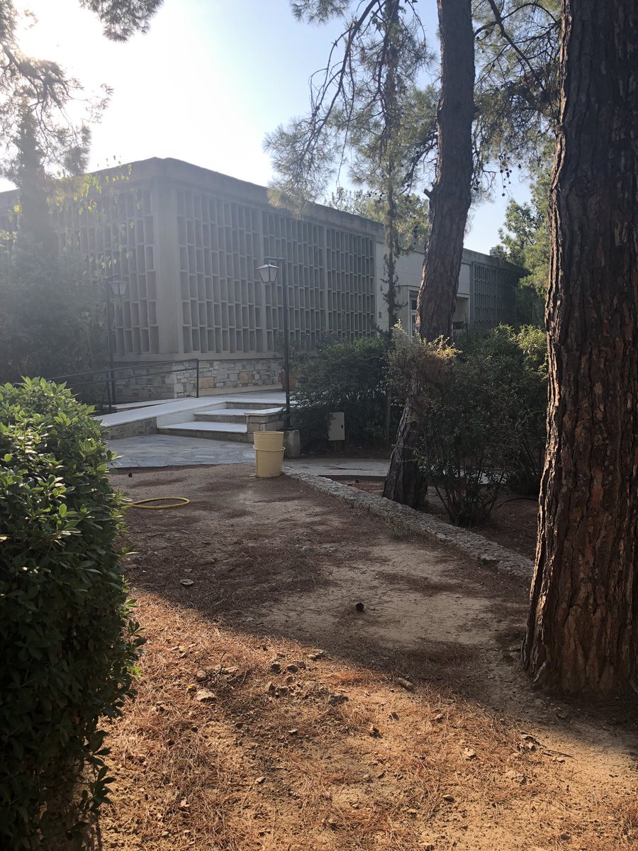 Excited to discuss International School Library Standards with library professionals from around the world at the Athens College Library today in Greece! #odumlis