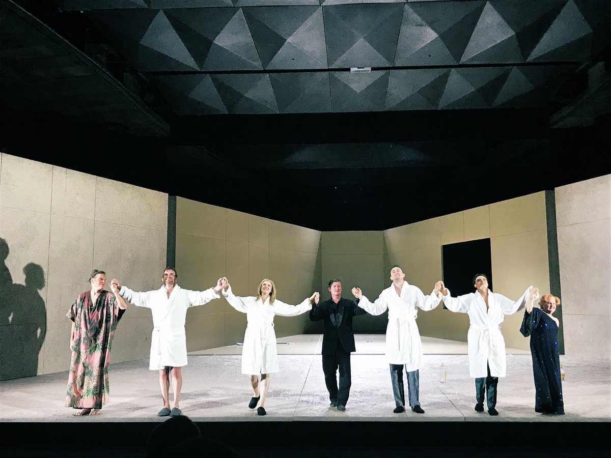 santafeopera's tweet photo. That's a wrap for #MozartMagic #sfoCosi GRAZIE &amp; BRAVI TUTTI! @majeskiamanda @emilymezzo @aperhapshand @JarrettOtt @rodgil #TracyDahl @rbschlather #HarryBicket @ptdepoo  #TereseWadden @jaxbikes @susannesheston #sfoOrchestra #sfoApprentices #santafeopera We will miss you all! ❤️ https://t.co/5yFAa4fNcY