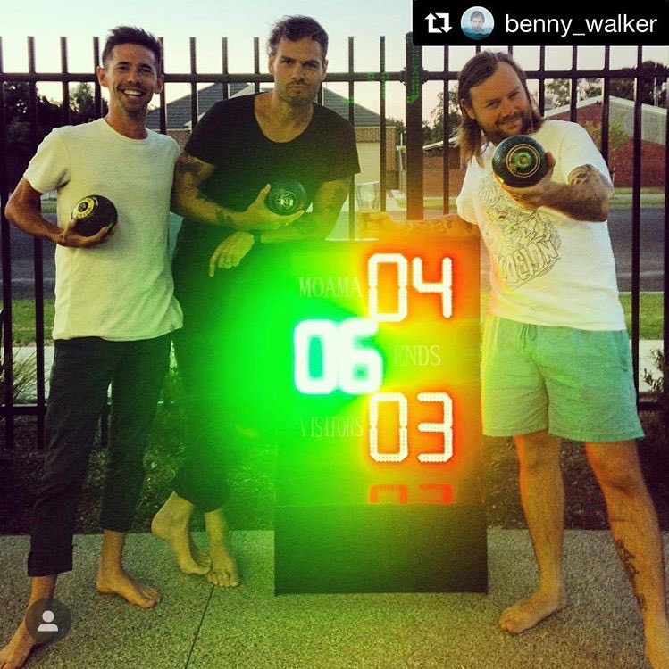 doctormcdougall's tweet photo. Excited for the rematch this afternoon. @Benny_Walker premiering a new song and playing live on ABC Illawarra! (playing a song, not lawn bowls.) https://t.co/pP75HUBT5R