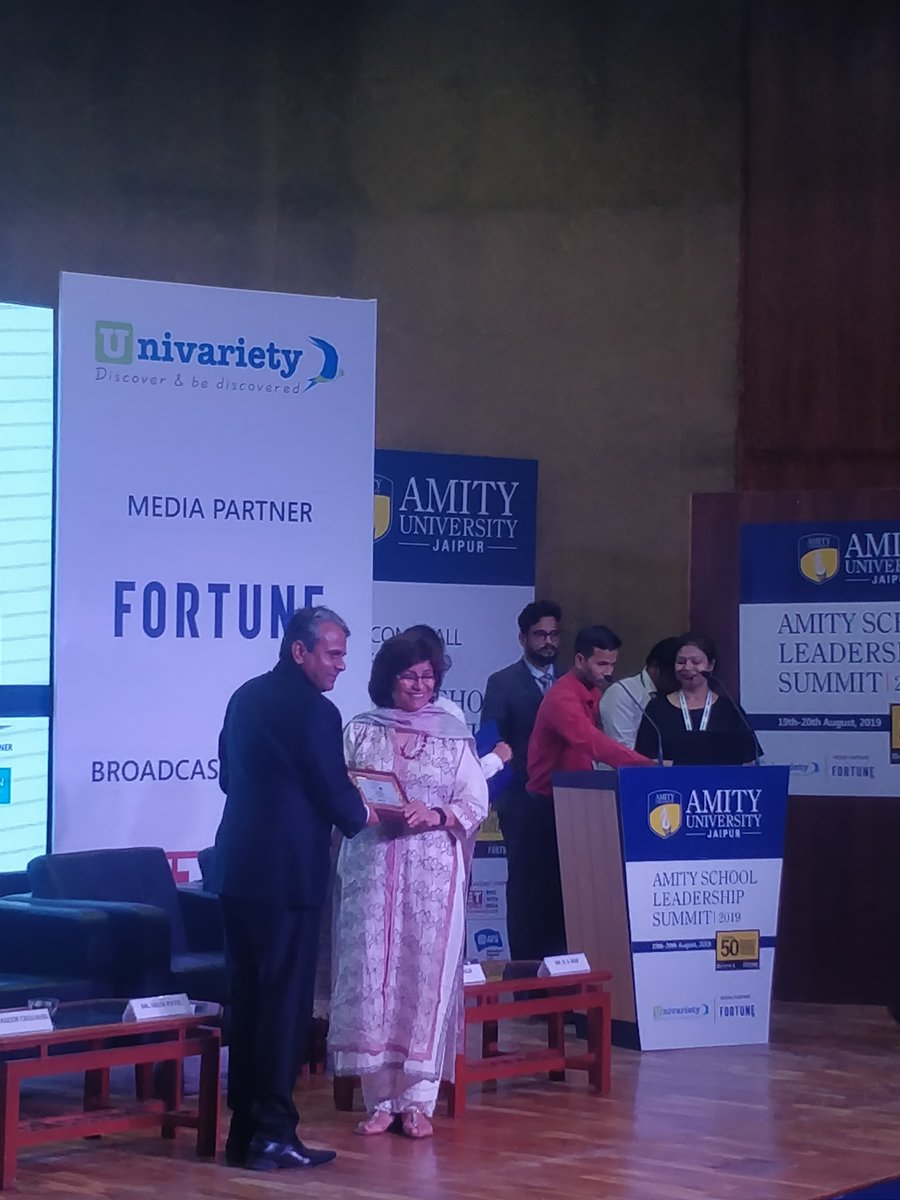 Future50Schools's tweet photo. Ms. Ameeta Mohan delivered a thoughtful session on Positive Organizational Behavior at the Amity School Leadership summit 2019. 

#ASLS2019 #FFS2019 #IAmFuture50 #AmitySchoolLeadershipSummit #Future50LeadersShapingSuccess #Future50Leaders #Leaders #LeadershipSummit https://t.co/XZxpi2Loae
