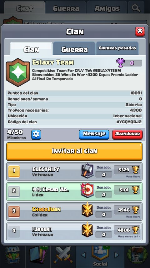 CesarAr_3's tweet photo. Se Recluta Gente Para Clan Ladder Interesados Al MD Para Pasarles El Link Premios Al Final De Temporada @AyudaJugador @jajajajajajaCR @PromocionGaming @ESLAXYTEAM https://t.co/M045vsv32T
