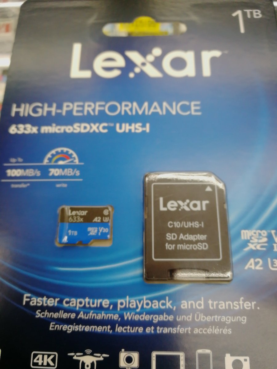 Pcワンズ Pc1 S Pa Twitter Lsdmi1tbb633a 海外輸入版 Microsdxcカード1tb Microsdカードもテラ時代到来です T Co Yeextllcm0 Lexar Microsdxc 1tb