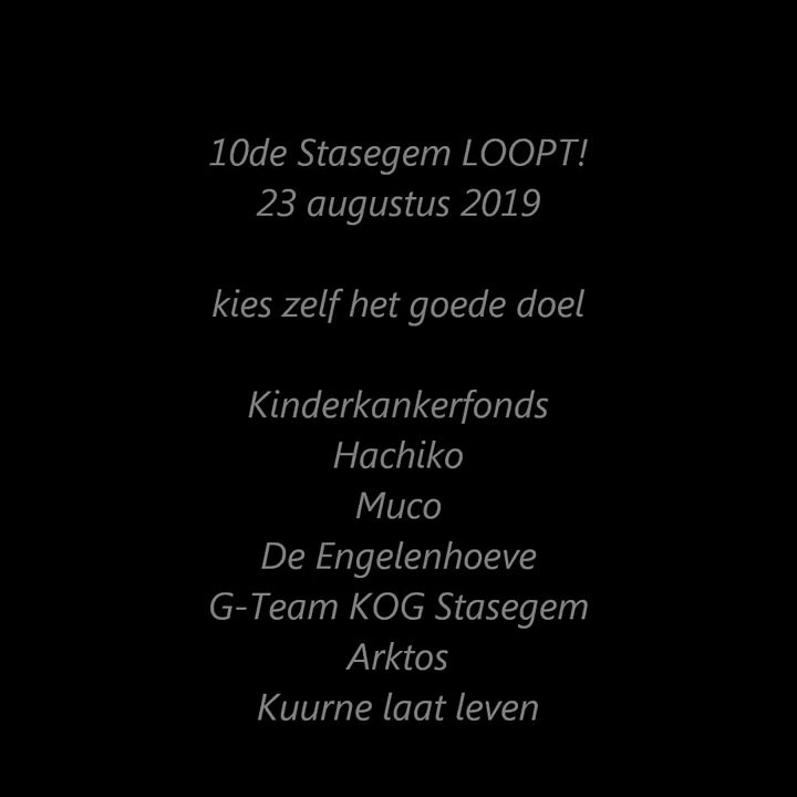 StasegemLoopt's tweet photo. Vandaag 10de #stasegemloopt in #stasegem #harelbeke. 
Het wordt een lekker weertje.
Lopen voor het goede doel... en kies zelf jouw favoriete goede doel  van de afgelopen 9 edities bij de inschrijving. https://t.co/hKpX0ThHtk