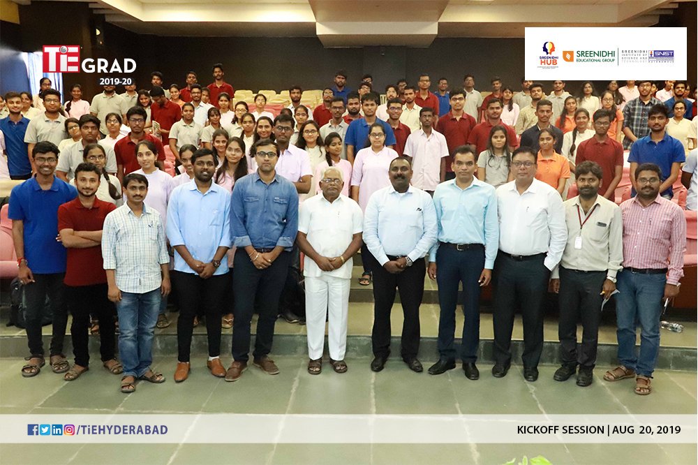 TiEHyderabad's tweet photo. #Glimpses of #TiEGrad 2019-20 Kick-start session at #SNIST Hyderabad
Appreciate time taken by
#Biz #Idea #Tournament Chairperson
Bhanu Prakash Varla,#Graylogic Technologies. 
Biz coach: Bhat Dittakavi, #VarianceAI 
Idea Coach: Chaitanya Kumar, #IndustryARC https://t.co/wRZOjSdXsp
