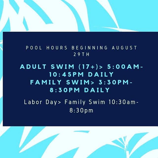 HFITlynden's tweet image. #poolhours starting August 29th. #schoolstartssoon ift.tt/2ZgyvVy