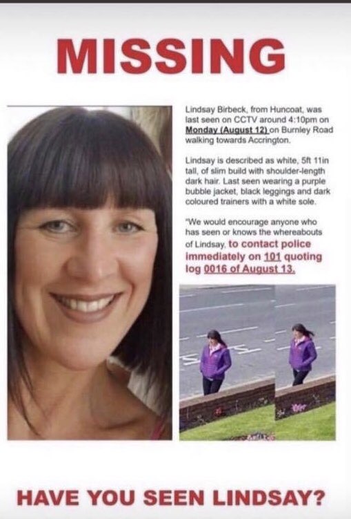 Karenr2612's tweet photo. Lindsay has been missing for 11 days now and her family are desperate to know where she is despite all the searches by Police and Community not one sighting since the day she went missing please RT @liamgallagher @BoyGeorge @SwanseaCityLive @BurnleyOfficial @KikoRod9 #findlindsay https://t.co/3RFS39BnSK