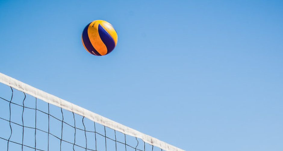 Спортивный фон для презентации волейбол