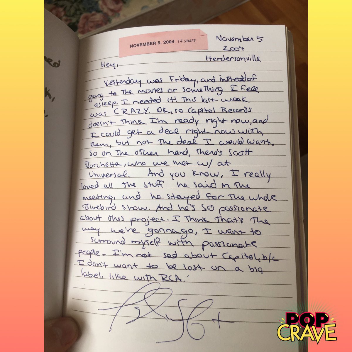 Pop Crave On Twitter A Taylor Swift Diary Entry From