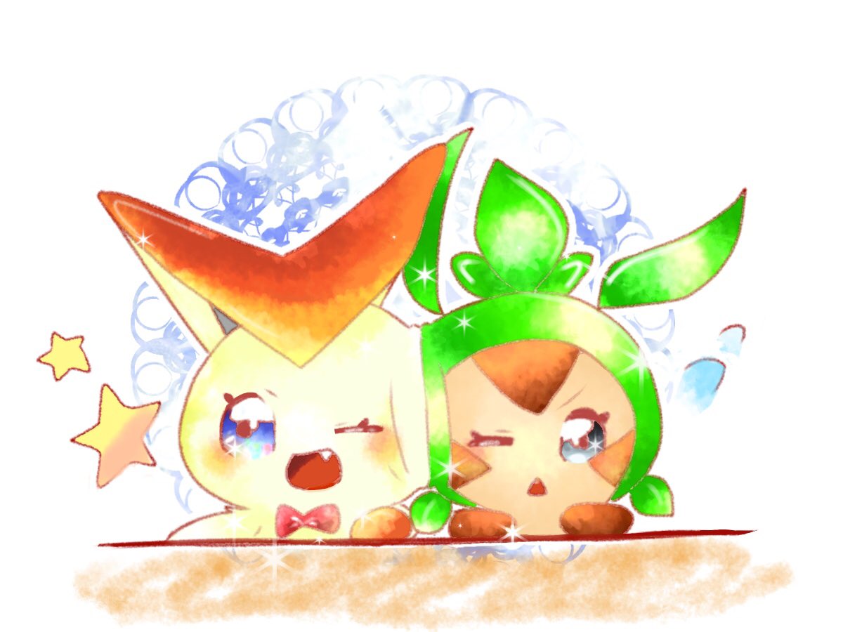 桜玉 マカロン大好き組 ビクティニ ハリマロン ポケモン Pokemon ポケモンイラスト 桜玉 マカロン大好き組 ビクティニ ハリマロン ポケモン Pokemon ポケモンイラスト