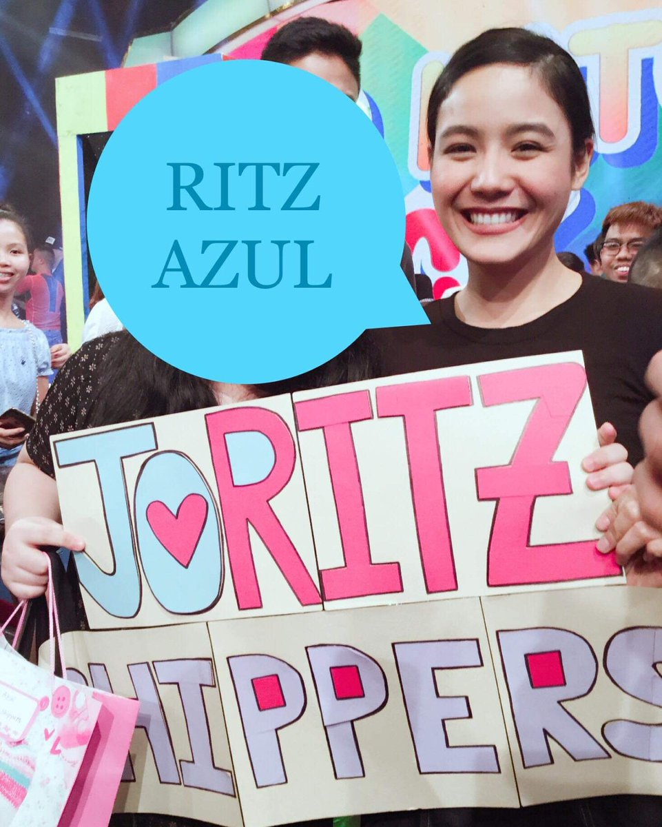 JoRitzShippers's tweet photo. Thanks Ritz for noticing the JoRitz Shippers fansclub 💙
Yesterday at Banana Sundae taping😍
@ritzazul
#JoRitzShippers https://t.co/BsIfKApD1l