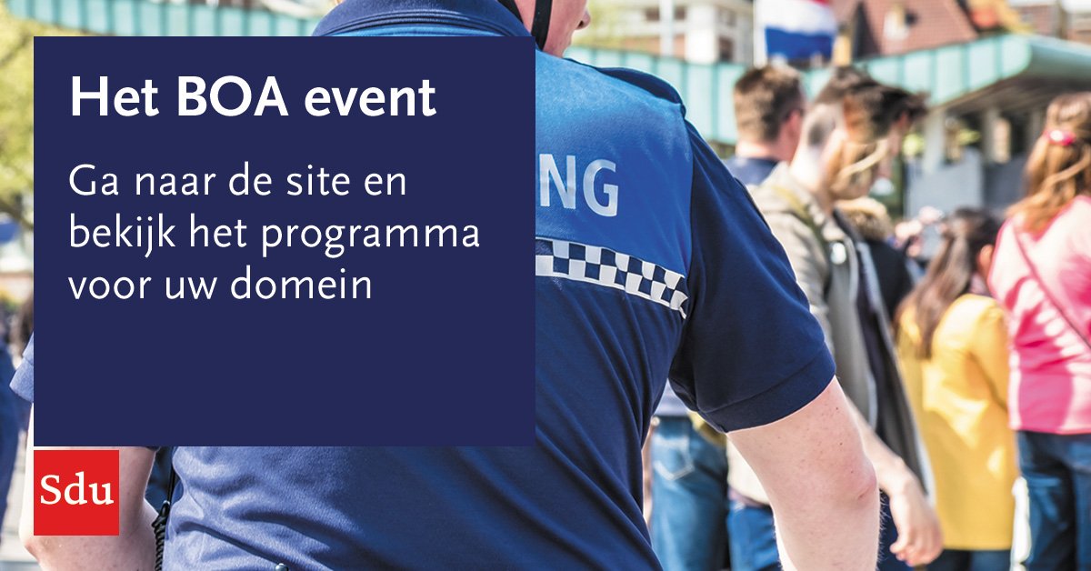 “Goed dat je deze dag de ontwikkeling van je collega’s bij andere organisaties kunt volgen en van elkaar kunt leren.” Wie ontmoet u tijdens #hetboaevent 2019? bit.ly/33SohOy