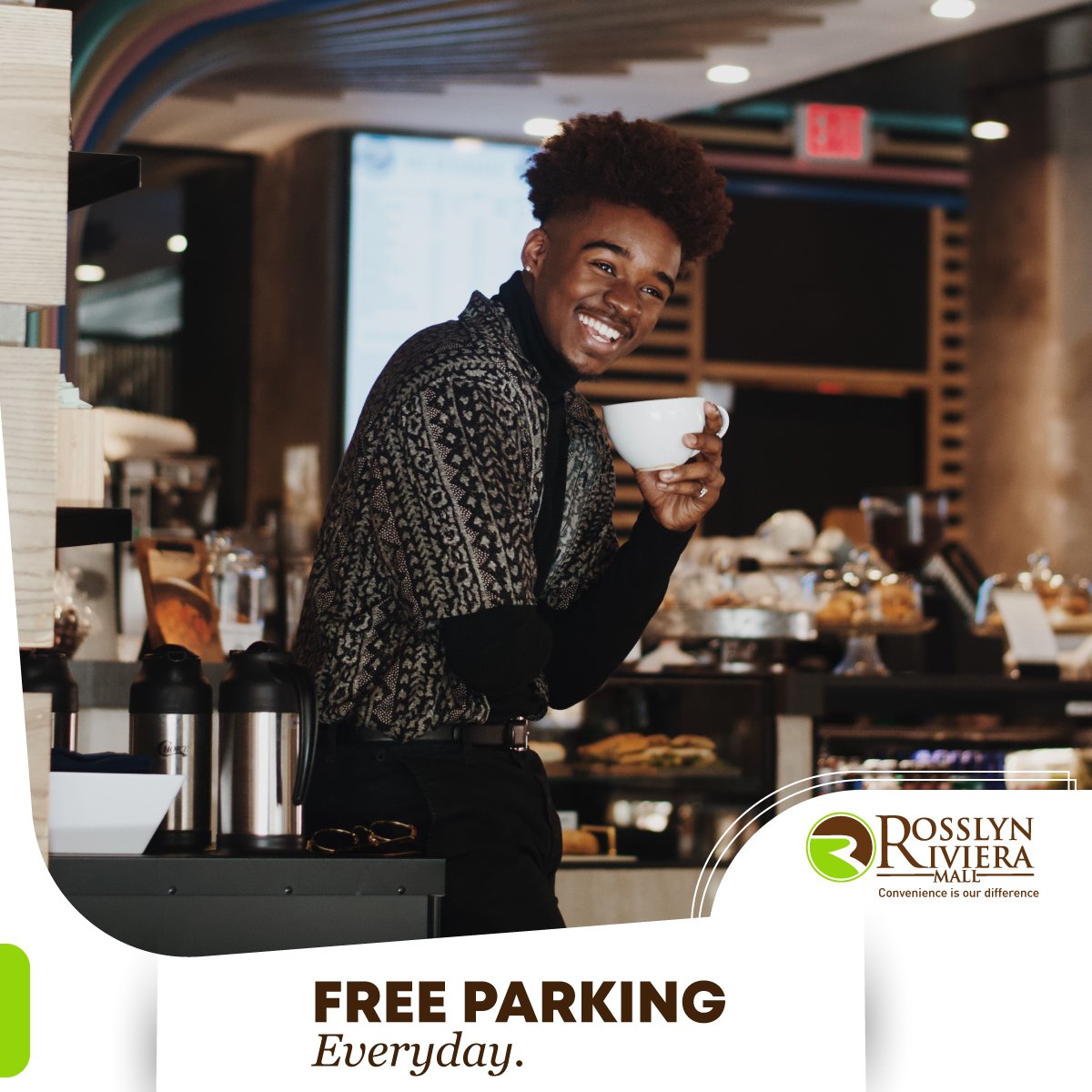 RosslynRiviera's tweet image. Shopping trips and coffee dates have never felt this laid back. Spend as much time as need at our mall, free of parking fees😃

#FreeParking #TakeItSlow #WhatsTheRush #ExperienceTheDifference #RosslynRivieraMall