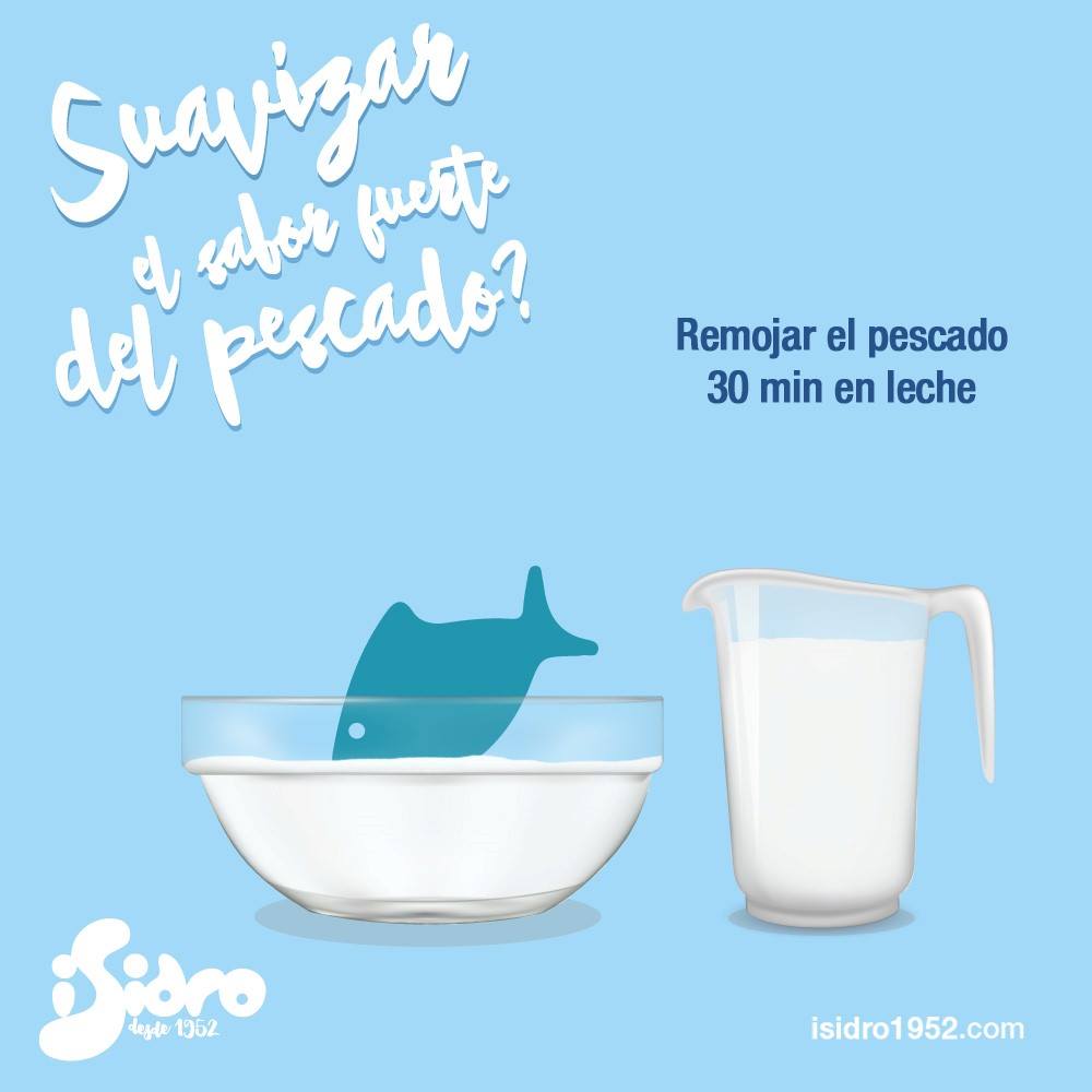 🐟🐟🐟El Truco de la semana. 🐟🐟🐟
¿A ti o a tus hijos no os gusta el sabor fuerte de algunos pescados? Pues remójalos unos 30 minutos antes en leche y verás qué suave queda 😛