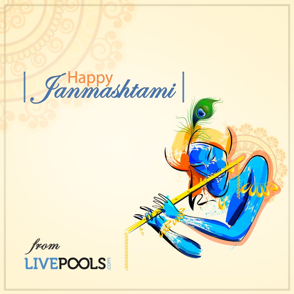 BlitzpoolsIndia's tweet photo. Happy Janmashtami!! 😇
#Janmashtami #janmashtami2019 #KrishnaJanmashtami #LivePools #MayTheBestMindWin https://t.co/RgzxSHTCNr