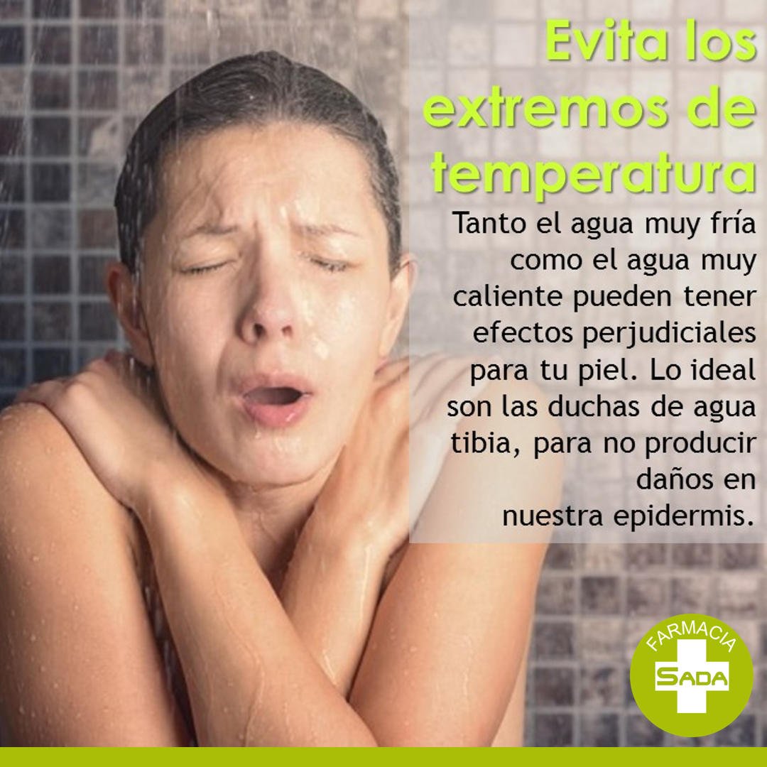 Evita las temperaturas extremas a la hora de ducharte.
¡Cuida y protege tu piel!

#HigieneCorporal #Ducha #Frio #Calor
#Valdemarín #Aravaca #Farmacia #FarmaciaSada