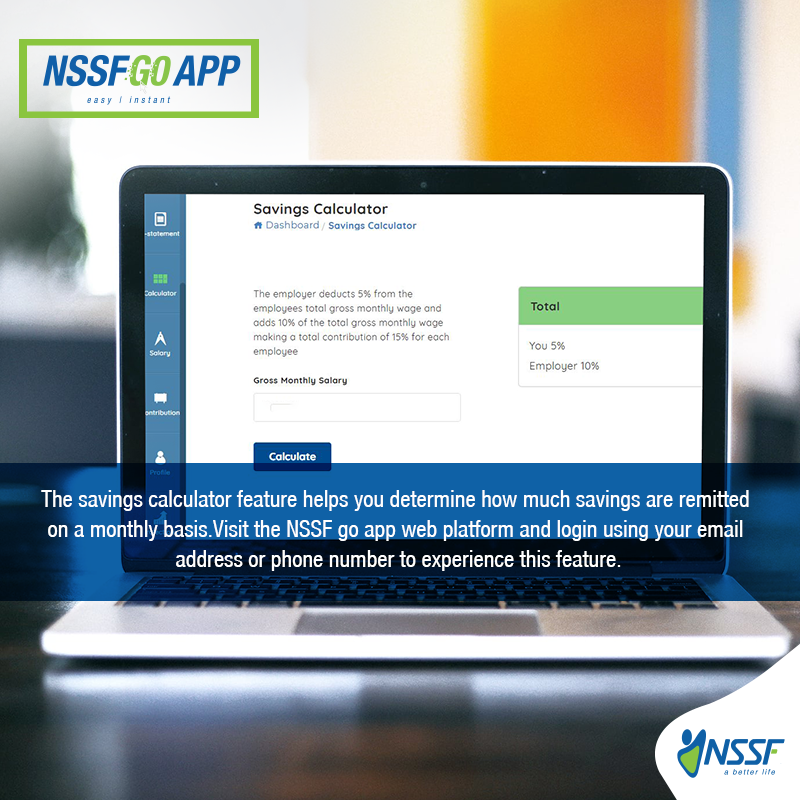 nssfug's tweet photo. Your employer remits 15% of your gross salary to your NSSF account but you are still confused how much savings are remitted.

Visit https://t.co/GGQ0Uxdsrr and login using your email address or phone number to experience this feature.

#NSSFGoApp https://t.co/1Fg9xw0zKE