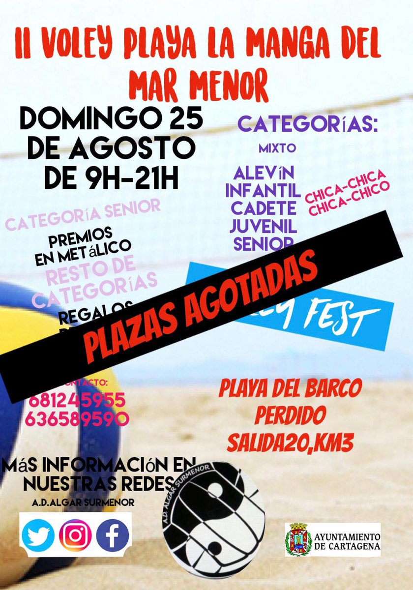 algarsurmenor's tweet photo. Completadas todas las plazas 🙌

Nos vemos el domingo 😉

¡No os lo perdáis! https://t.co/UE342e0xFY