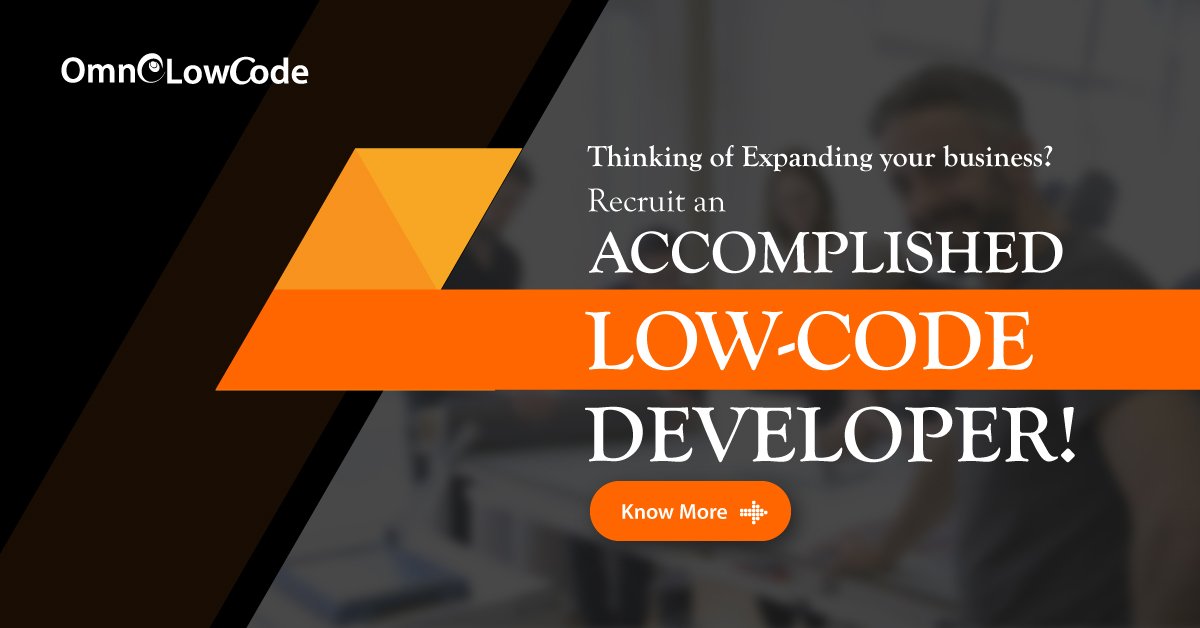 OmneLowCode's tweet image. We help you find the best and efficient Low-Code Developer according to your project needs!!
Click here to know more: omnelowcode.com/hire-best-low-…
#LowCodeDeveloper #OutSystems #HireDevelopers
#DigitalTransformation #LowCodeDeveloperNetwork