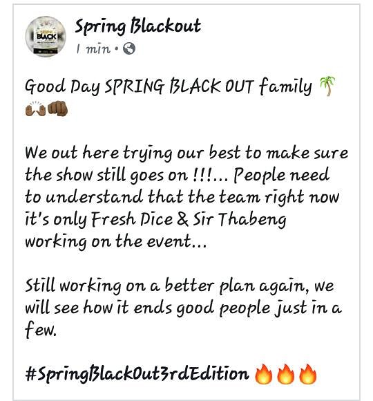 SpringBlackOut1's tweet photo. We will see what can we do good people just in a few 🌍🙏🏿 🚨. https://t.co/0V9QoqUjnU