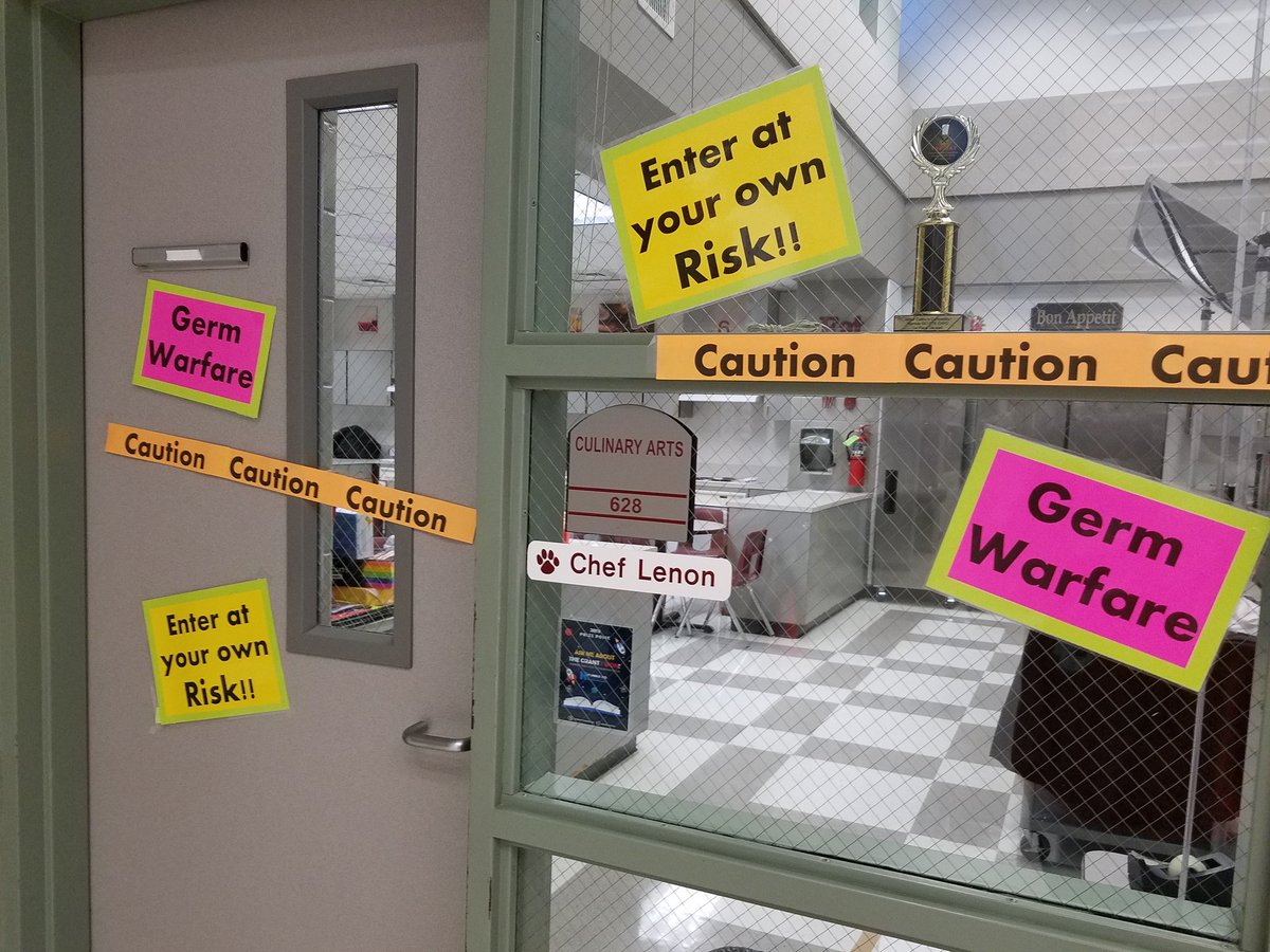 Chef Corey Lenon, M.Ed (@mrslenon1516) on Twitter photo Getting ready for Germ War Fare today to teach hand washing in the kitchen 1st, 2nd, and 3rd periods. #tmsmadness <a href="/HumbleISD_TMS/">Timberwood Middle</a> <a href="/HumbleISD_CTE/">Humble ISD CTE</a> <a href="/ElizabethFagen/">Liz Celania-Fagen</a> Getting ready for Germ War Fare today to teach hand washing in the kitchen 1st, 2nd, and 3rd periods. #tmsmadness <a href="/HumbleISD_TMS/">Timberwood Middle</a> <a href="/HumbleISD_CTE/">Humble ISD CTE</a> <a href="/ElizabethFagen/">Liz Celania-Fagen</a>