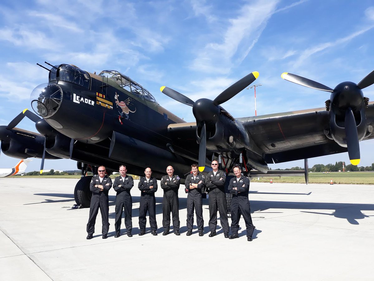 SouthendAirport's tweet photo. We even got to meet the Lancaster team! What a privilege. 

Thanks to @Seb_Lanc99, @ColBostrom and the rest of the team. 

@RAFBBMF #BBMF https://t.co/NaCeBlQGbn