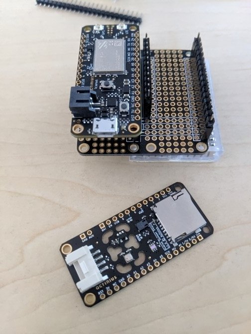 actinius_com's tweet image. The past month, between shipping #IcarusIoT boards around the world (yay!), preparing a new docs portal + a platform for managing your devices, we built this little helper for Icarus+other #featherwing boards with light, pressure, humidity, temperature and eCO2 #sensors #nrf9160