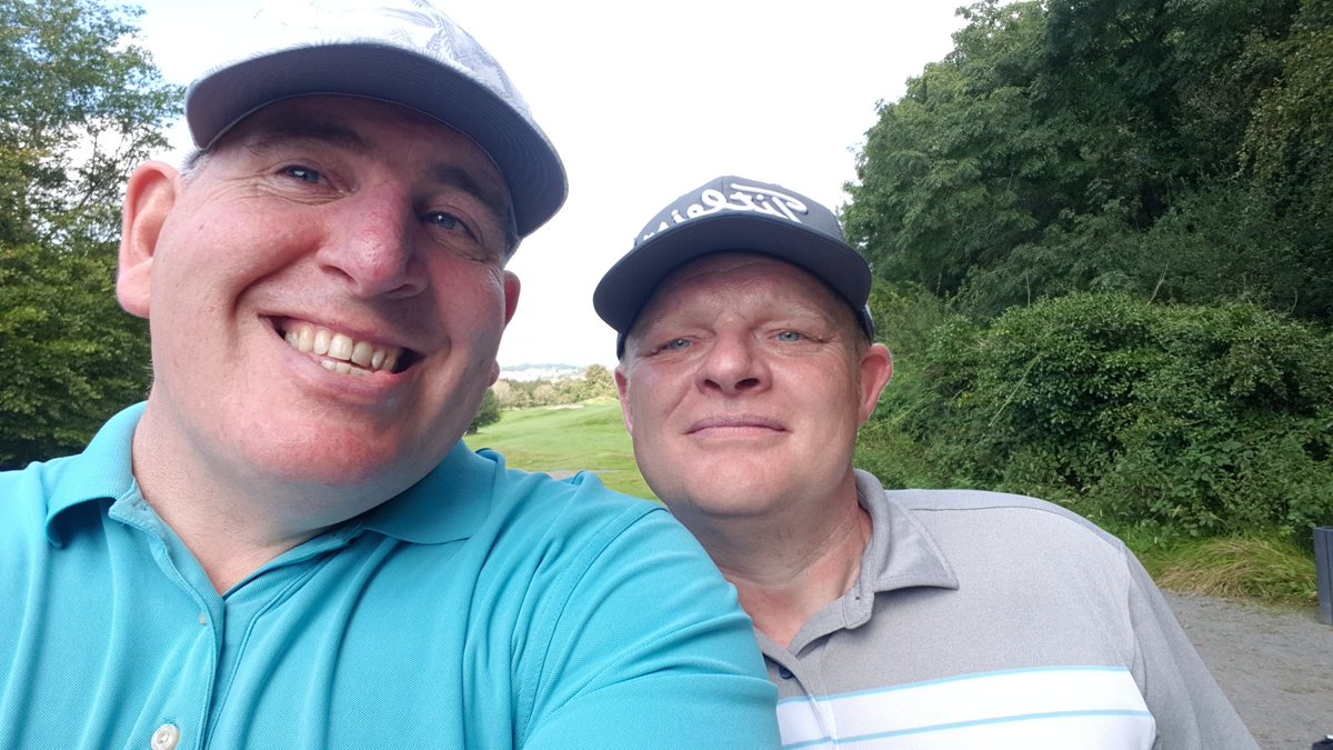 9th at clanyeboye gc ava we practiseing for nxt week golfmate bring your 5ers